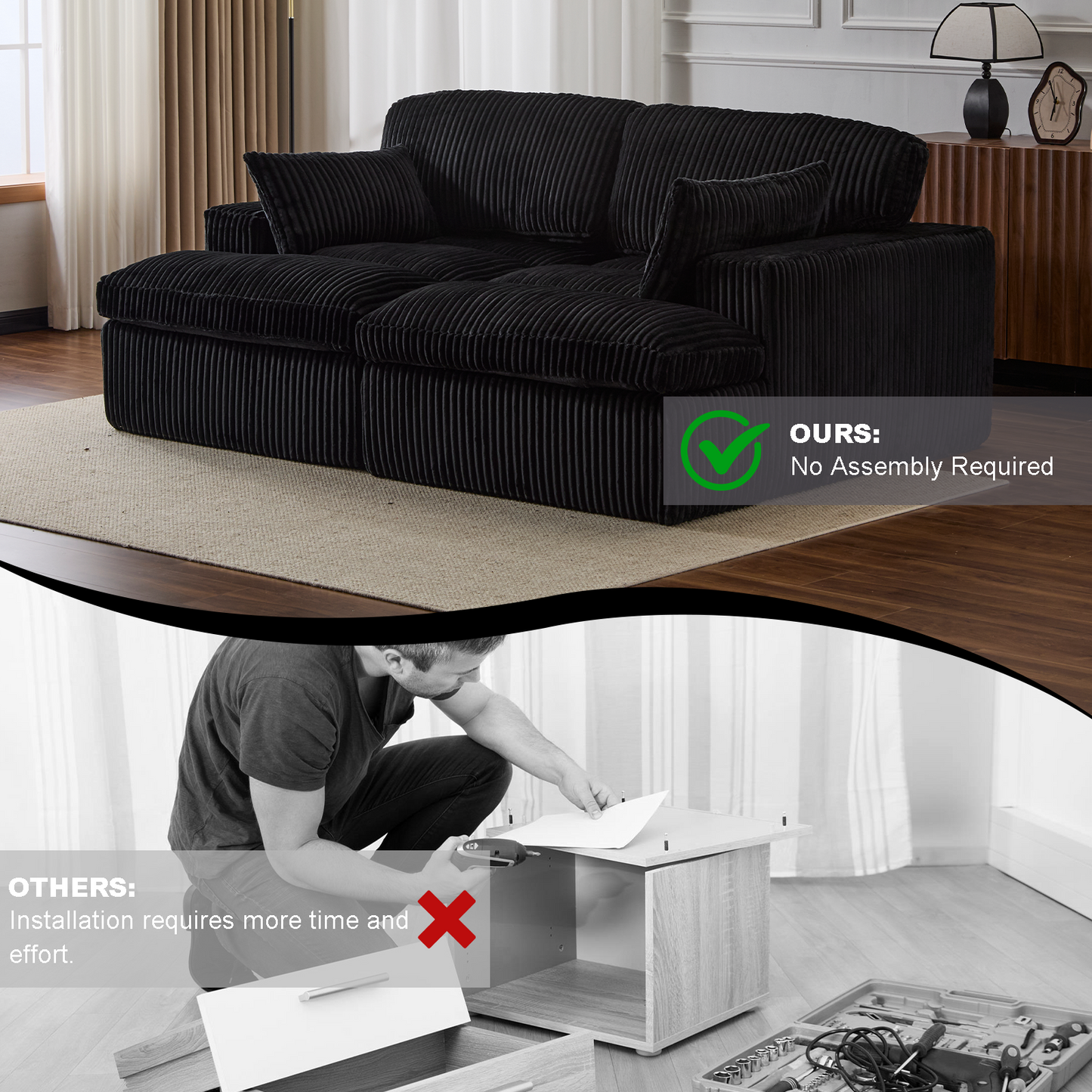 Havenly Cloud Double Chaise  Lounge Chair