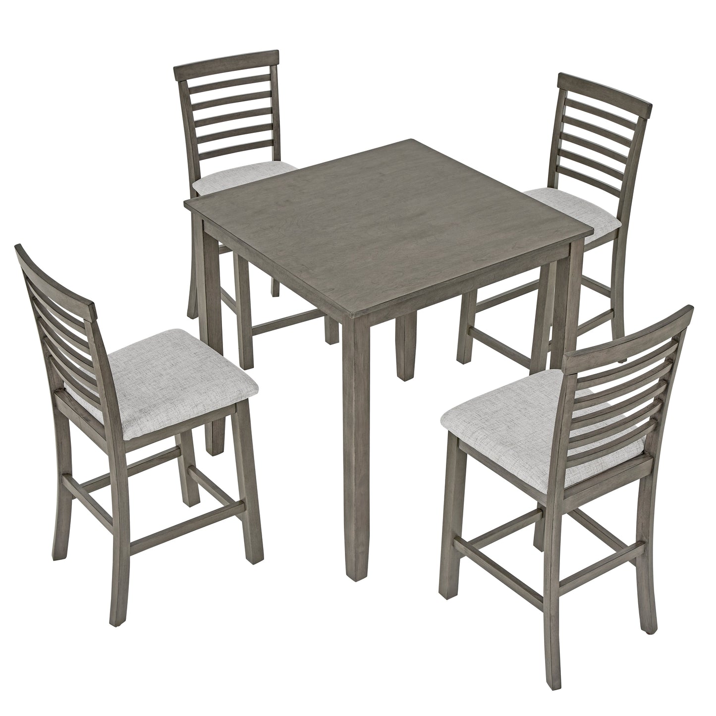 5 Piece Modern Dining & Bar Table Set